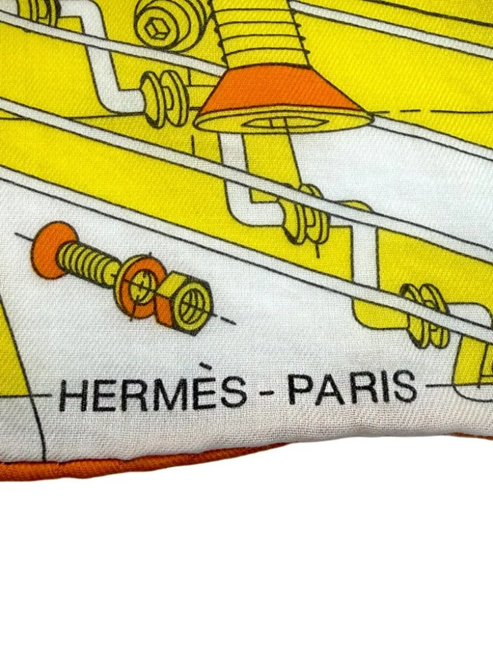 Hermès Step into the Frame 100% Cotton Scarf 2019 Men's Collection
